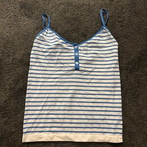 Wild Fable Blue and White Striped Camisole